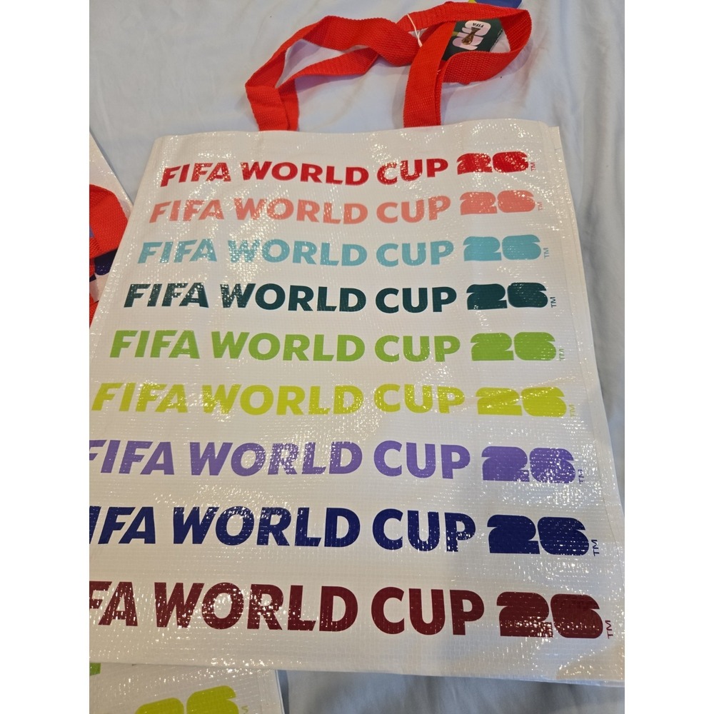 Set Of 3, FIFA World Cup 2026 Reusable Soccer Grocery Shopping - Picture 3 of 4